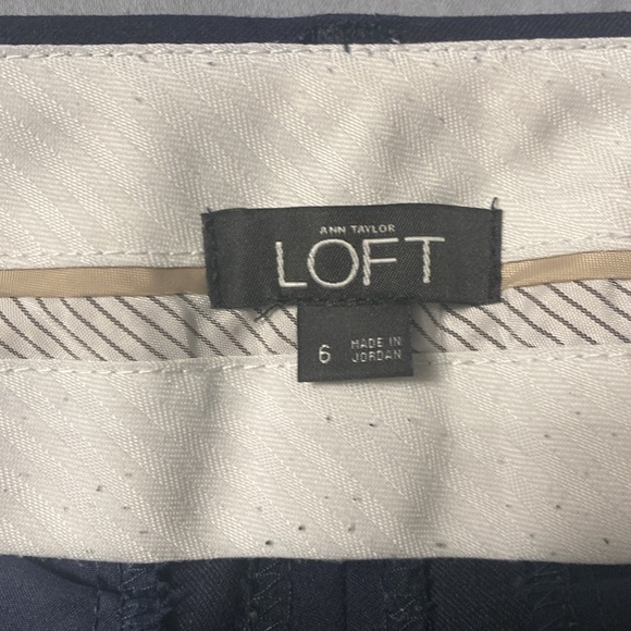 Ann Taylor LOFT Julie Trouser size 6 Navy - Picture 4 of 7
